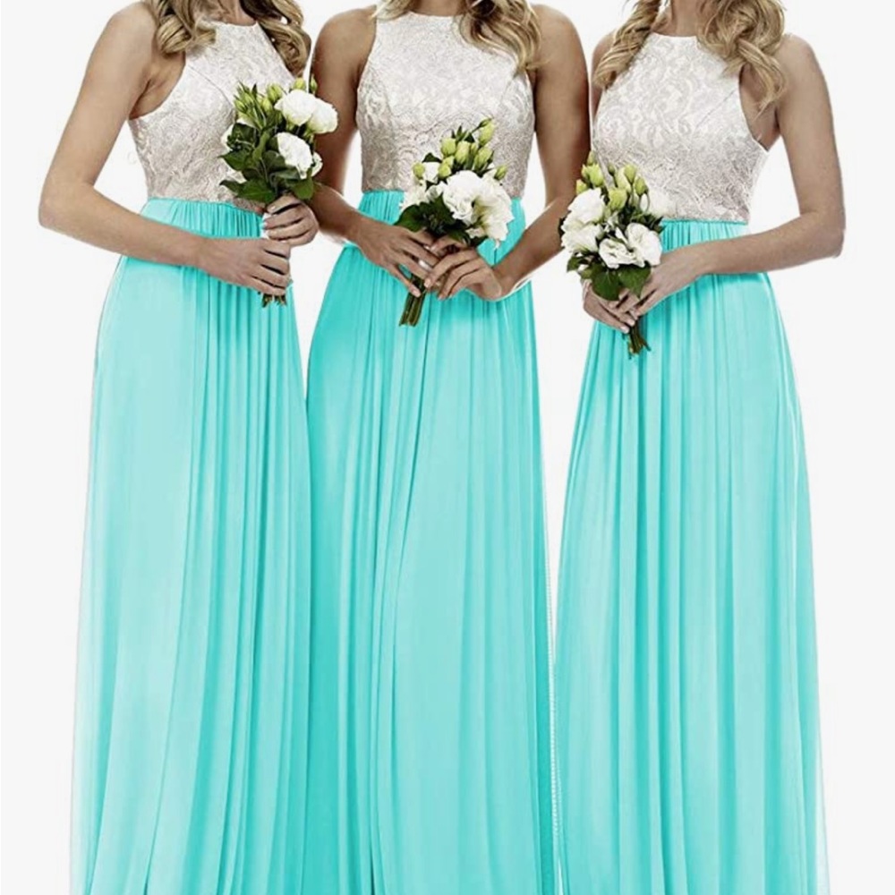 Light blue prom/bridesmaid dress